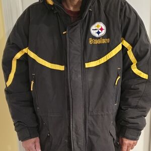 NHL Black and Yellow Puffer Jacket